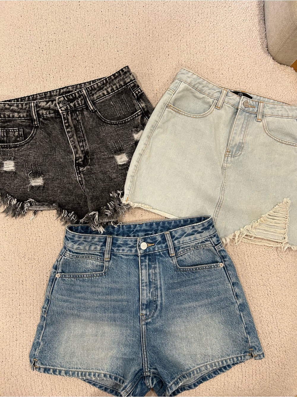 Good Deal! 2 Jean Shorts & 1 Jean Skirt Bundle! Size 4